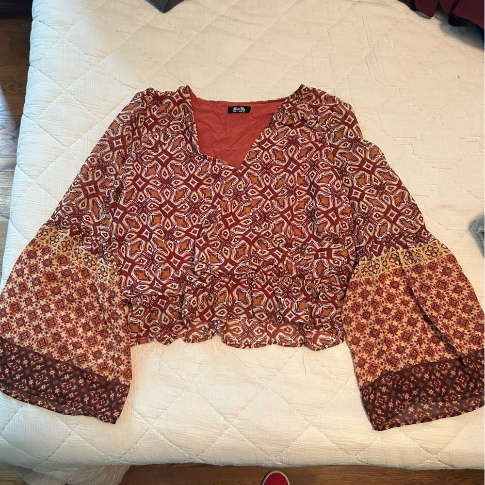 Bohemian Patterned Women's Top